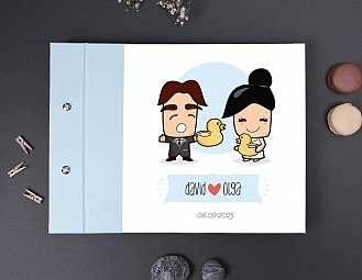 Invitación de boda "TE QUIERO PATODALAVIDA"