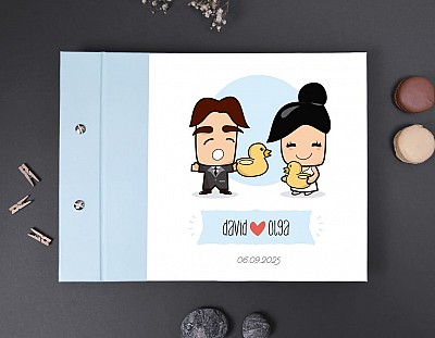 Libro de firmas boda "TE QUIERO PATODALAVIDA"