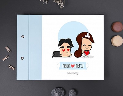 Libro de firmas boda "ESTE BOMBÓN ME HA ROBADO EL CORAZÓN"