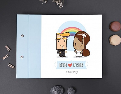Libro de firmas boda "COLORÍN COLORADO ESTE CUENTO HA EMPEZADO"