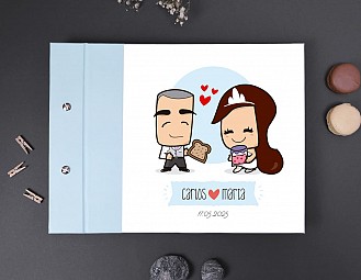 Libro de firmas boda "NUESTRO AMOR ESTÁ A TOPE"