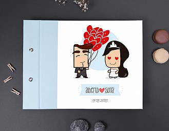 Libro de firmas boda "TE QUIERO PATODALAVIDA"