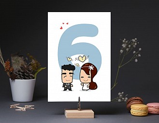 Número de mesa boda "ESTA BODA SERÁ MUY COOKIE"