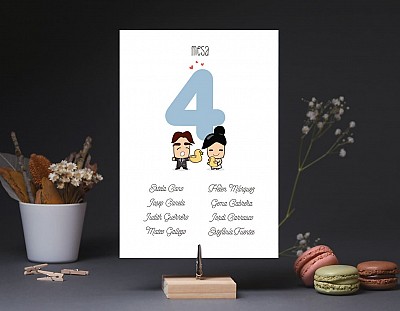 Seating plan boda "TE QUIERO PATODALAVIDA"