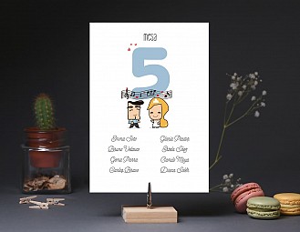 Invitación de boda "LA MELODÍA DE MI VIDA ERES TÚ"